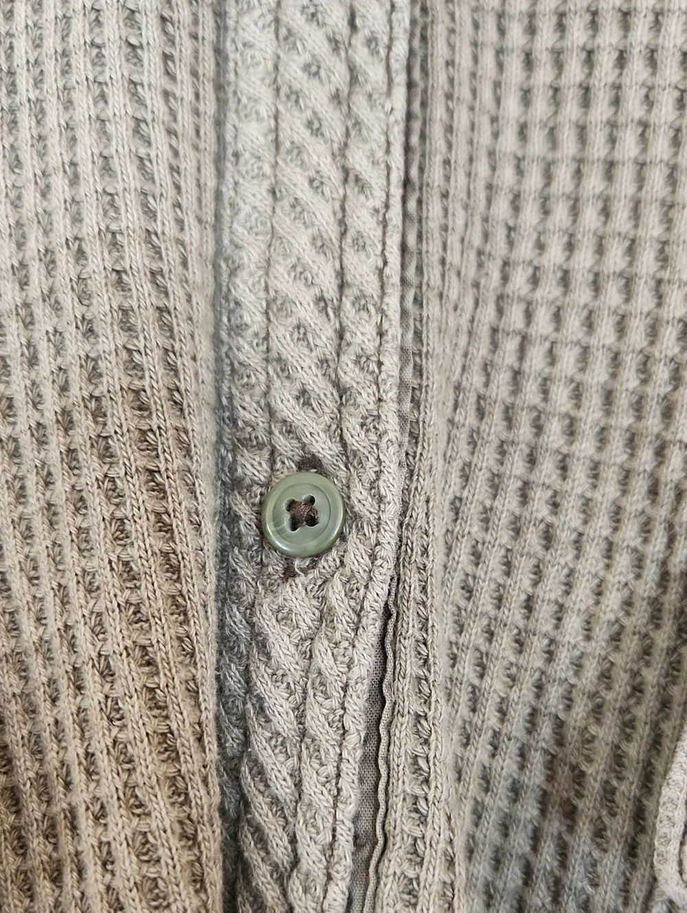 Aerie LumberJane Waffle Shirt Olive Fun Green Size XXL - Picture 7 of 14